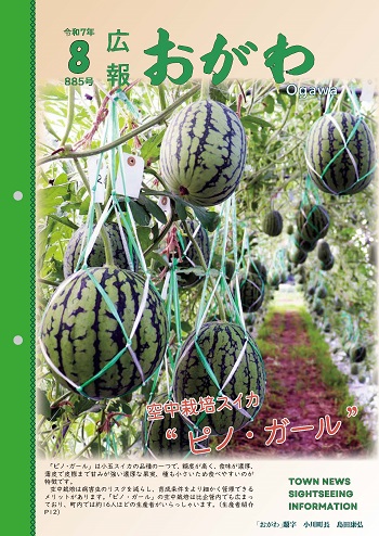 広報おがわ8月号の表紙