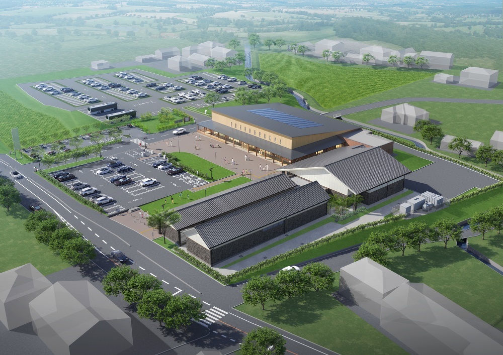 北側からのリニューアル完成予想図