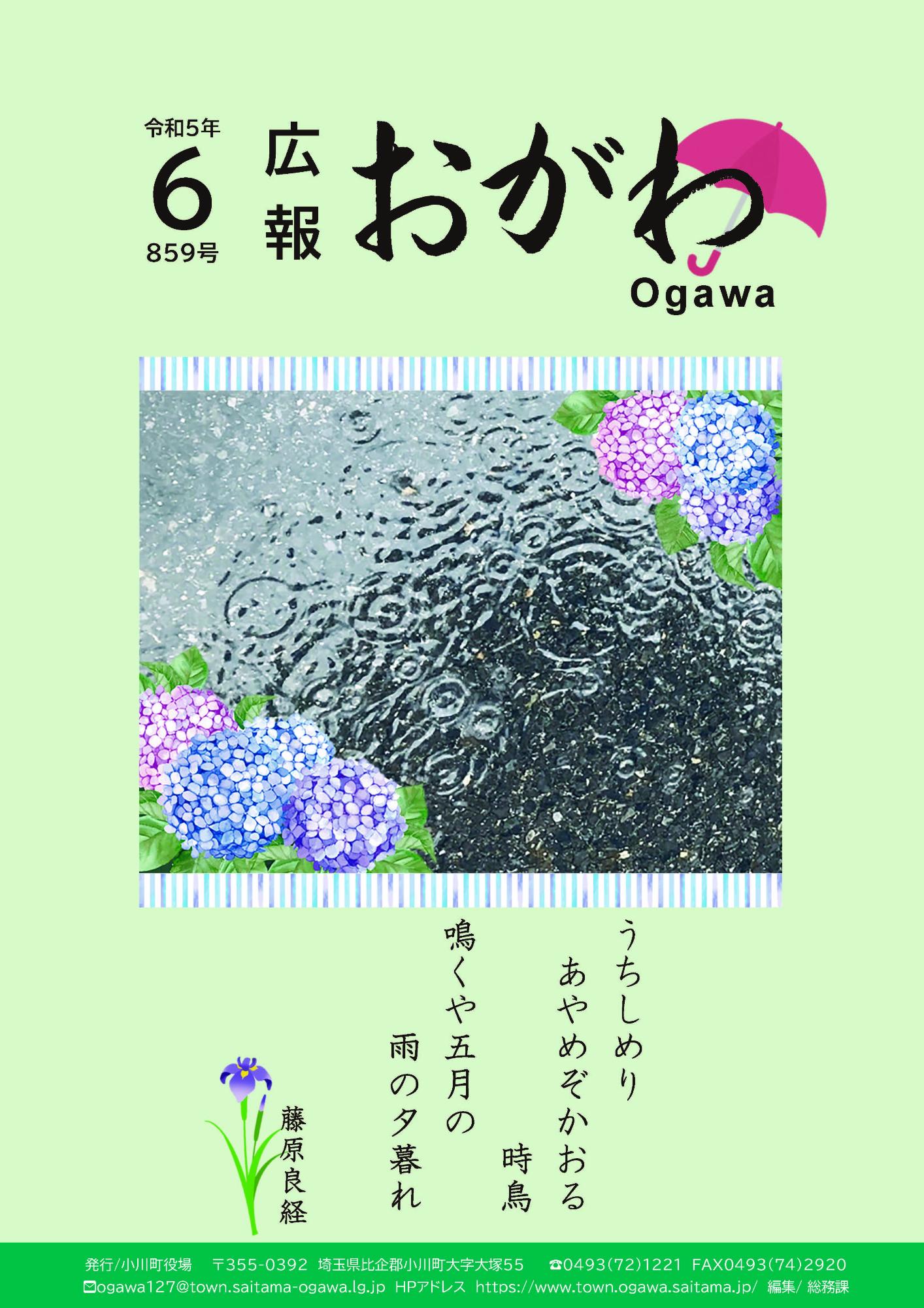 広報おがわ6月号の表紙