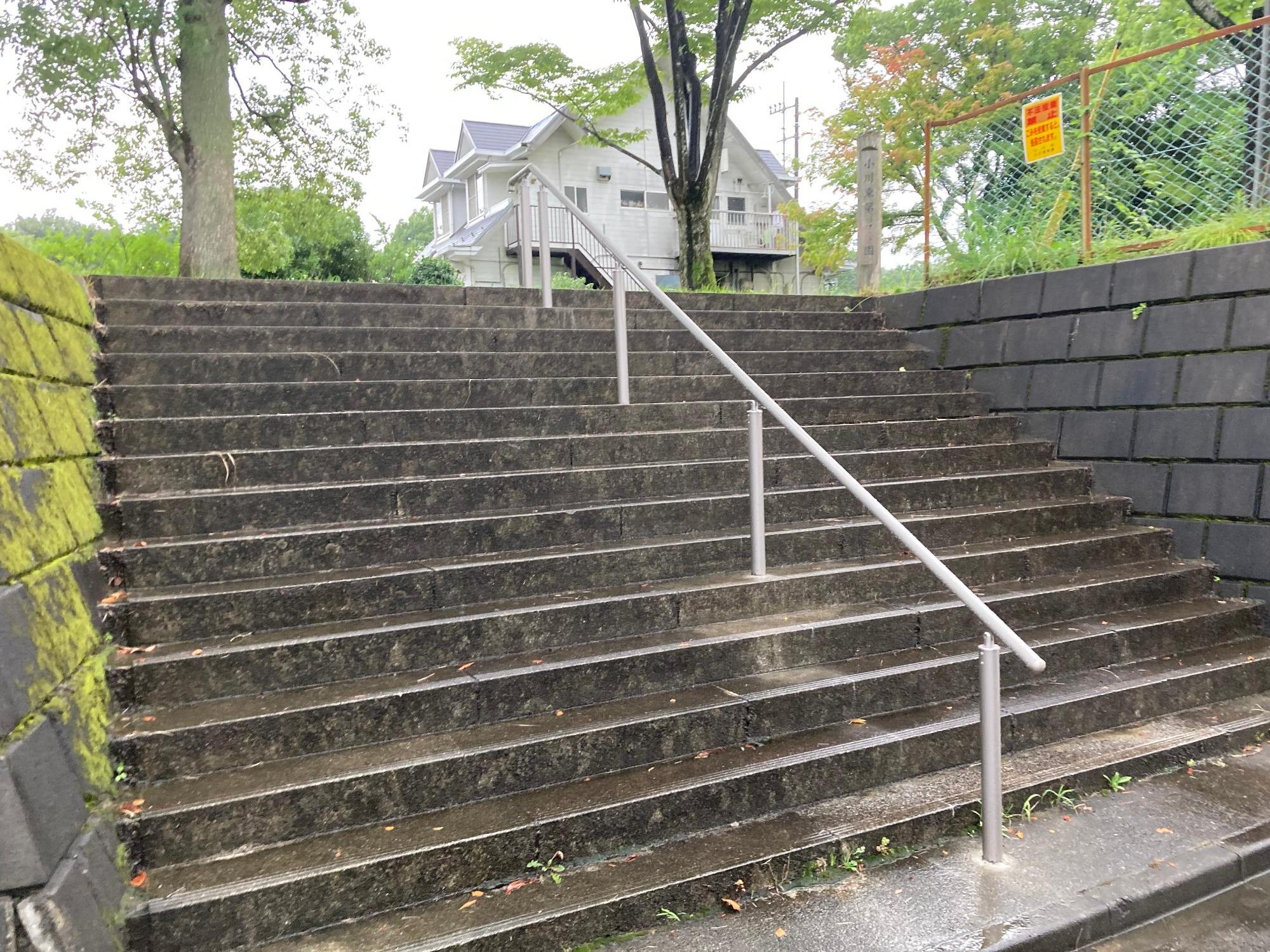 小川東第2公園の手すり設置後