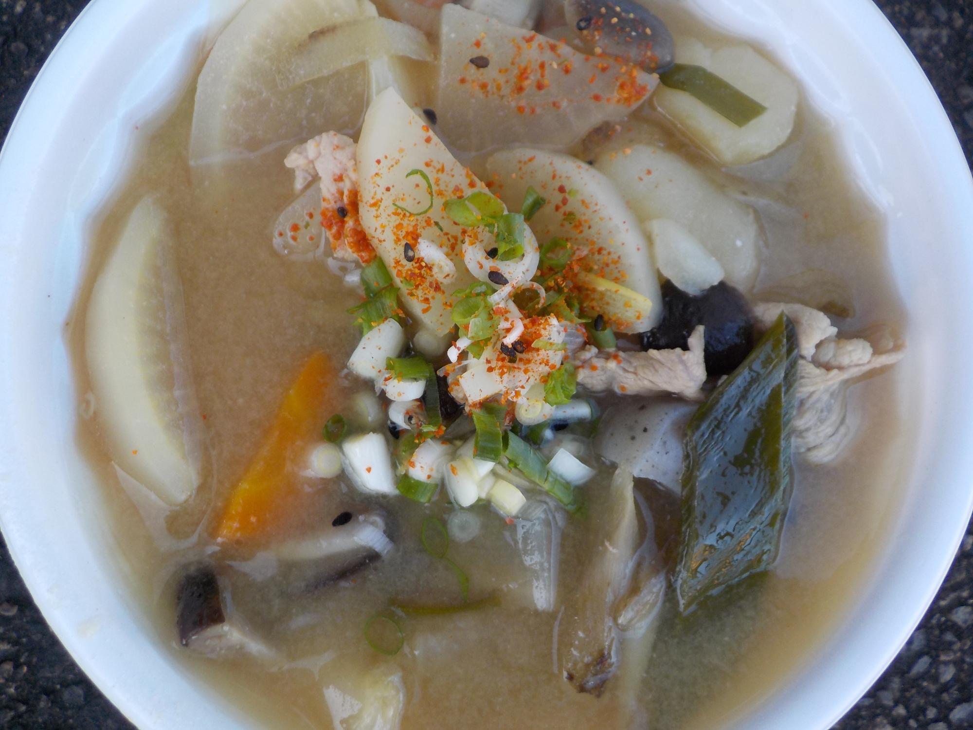 とても美味しい豚汁ができました(^^)/